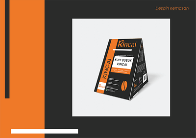Desain Kemasan Kopi Bubuk "Kincai" branding design illustration infographic kemasan logo packaging typography