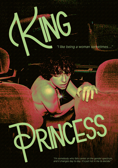 King Princess (Poster) adobe art celebrity design graphic design graphics king princess photoshop poster poster design