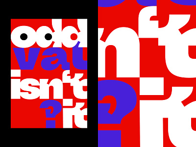 Poster with Oddval by Ivan Kashlakov custom letters design poster type typedesign typography
