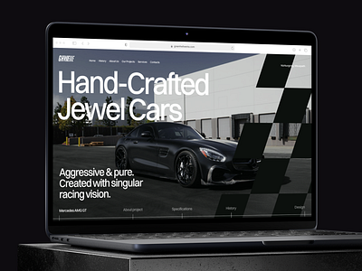 GreenHellWerks — Showcase brand identity branding business business website cars clothers desktop identity landing landing page logo racing ui ux visual identity web design website website design