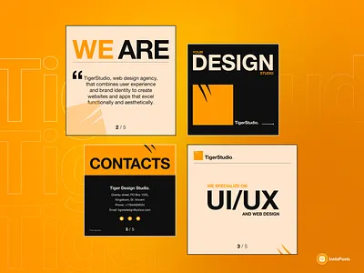 Instagram Posts for Design Studio design studio posts graphic design instagram instagram posts ui