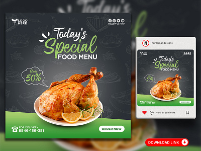 Food Menu Restaurant social media banner template ads ads design adverstisement banner burger chicken facebook ad fast food food banner food flyer graphic design instagram post pizza promotional ads restaurant restaurant banner social media social media templates templates design web banner