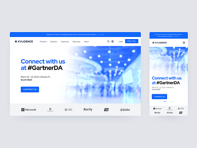 Connect with us at #GartnerDA gartner kyligence web banner website