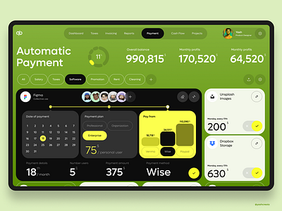 Finance Management Dashboard UI animation dashboard finance motion graphics ui web web design