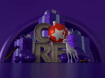 DeviantArt Core Holiday (Holiday Lights) 3d animation branding camera clean deer design deviantart gifts graphic graphic design holiday icon lights logo marketing motion motion graphics neon ornaments