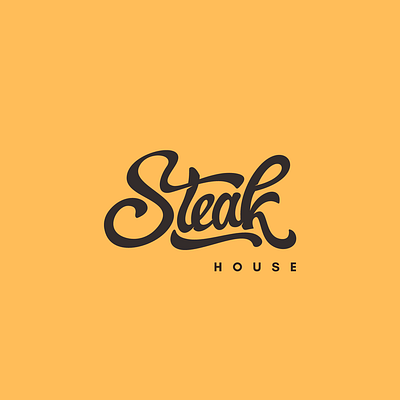 The Steak House branding graphic design logo