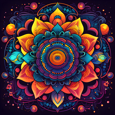 Psychedelic Mandala illustration