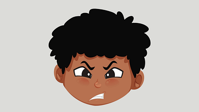 Angry Face Expression 2d animation animation character animation digital animation