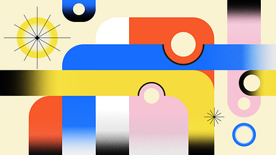 Shapes abstract bauhaus black blue branding flat geometric geometry grain modern pink primary colors rectangles red shape study shapes simple squares textures yellow