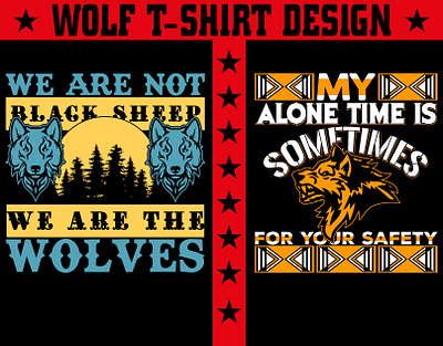Wolf T-shirt Design app art blackwolf branding design dog dogsofinstagram graphic design illustration logo nature typography vector wolf wolfcommunity wolfdog wolfhybrid wolflover wolfpack wolves