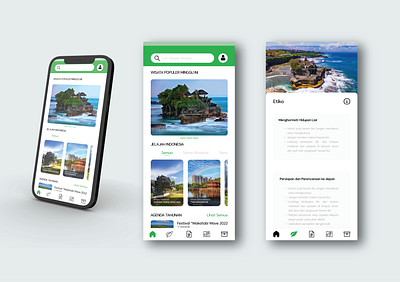 Wisata Alam Indonesia UI Design design ui ux