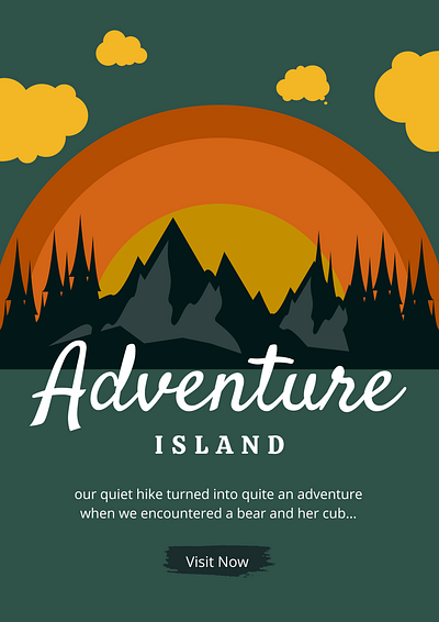 Adventure Island. branding graphic design logo