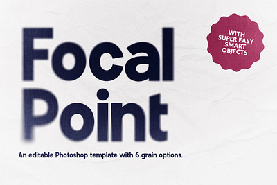 Focal Point | Photoshop Text Effect free grit grunge photoshop smart object soft focus text effect