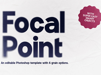 Focal Point | Photoshop Text Effect free grit grunge photoshop smart object soft focus text effect