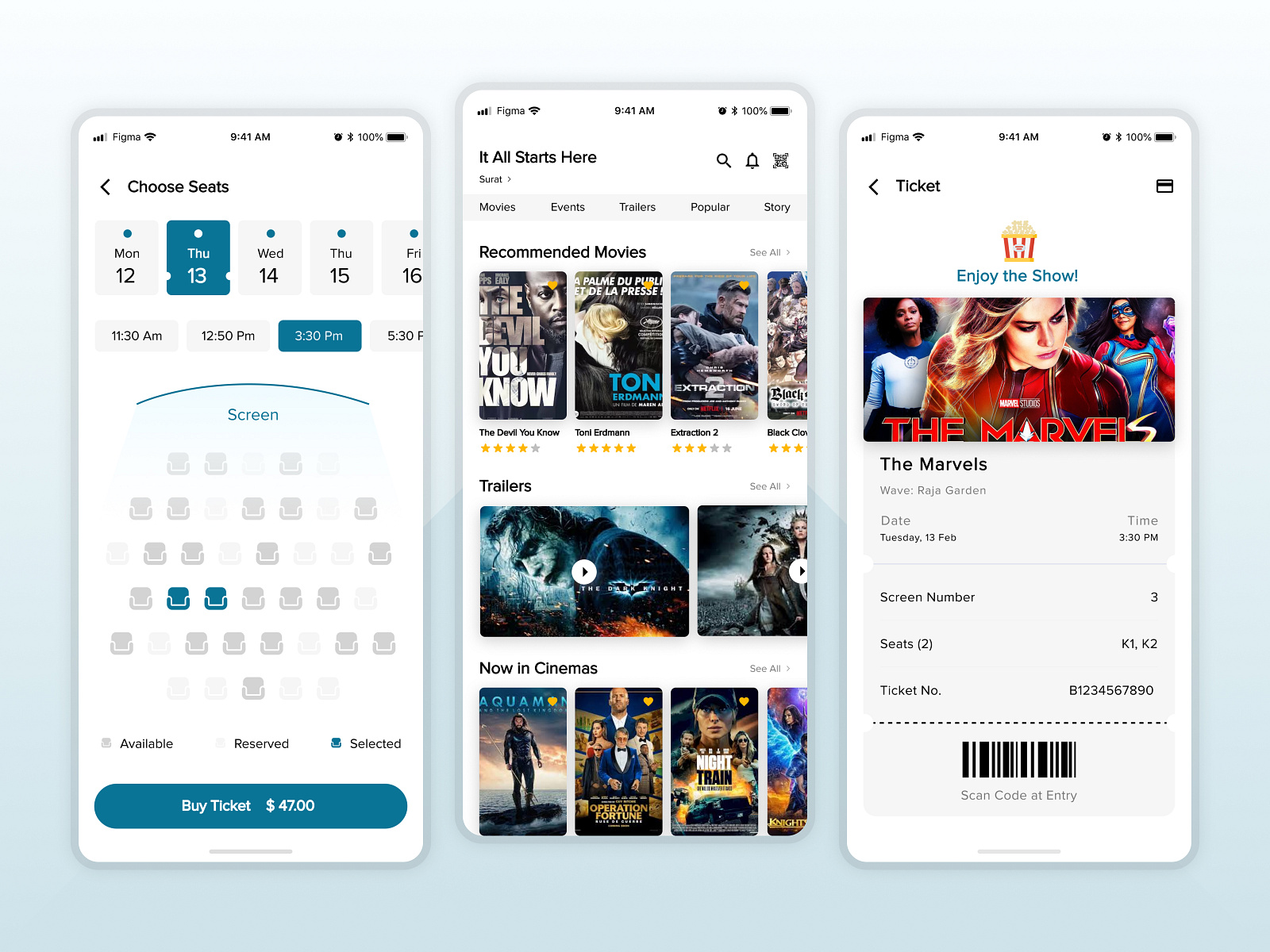 Movie Tickets Booking App