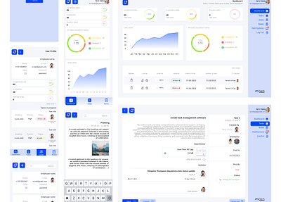 Task Management Application app design ui ux web design