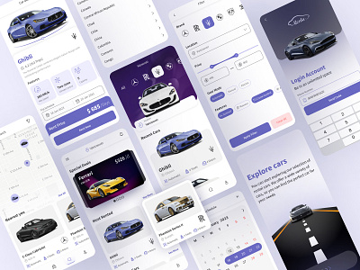 Car Rental App app app design application car app car rent concept design inspiration rental rental app ui ui design user interface ux web ui
