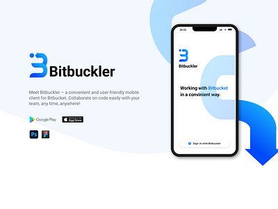 Bitbuckler mobile application- UI/UX design app ill illustration typography ui ux vector