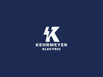 Kehrmeyer Electric branding electric k logo