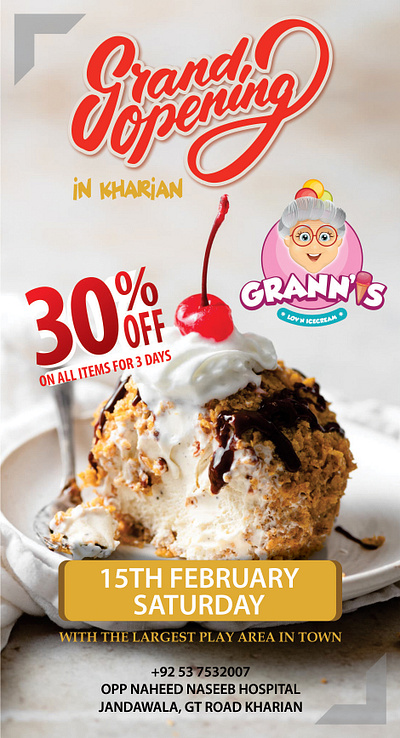 Grann's Ice Parlour social media advertising