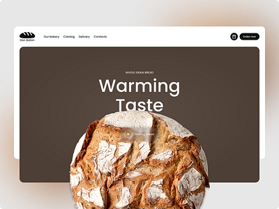 Don Baton | Bakery Website bakery bread design eat interface landing landing page logo service tasty ui ux web website