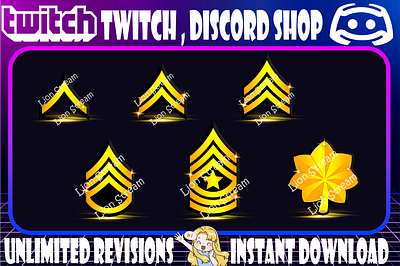Rank twitch sub badges and twitch emotes discord game ranks rank rank badges rank sub badges ranks sub badges twitch twitch badges twitch sub badges