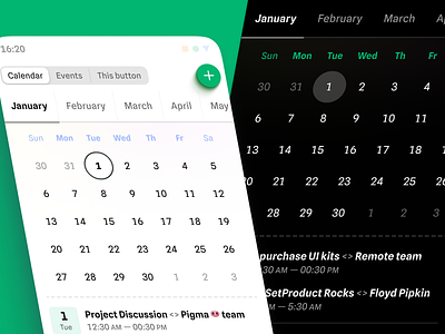 Figma UI Kits: The Ultimate Resource for Mobile and App Designer android app calendar dark date datepicker design event figma ios material mobile picker schedule templates time ui ui kit ux web