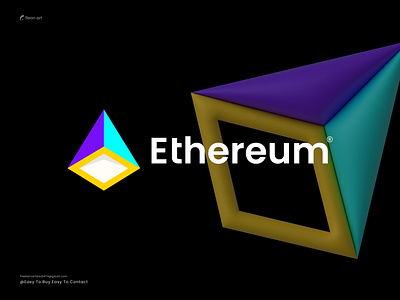 Ethereum, logo, logo design, brand identity blockchain brand brand guidelines branding business coin crypto cryptocurrency design ethereum icon identity logo logodesign logomark logotype modern logo symbol typography