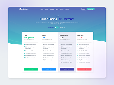 Product Pricing Page UI Concept design landing page pricing product pricing page template design typography ui ux website