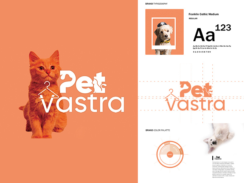 Pet Vastra – Pet Store Logo & Brand Identity brand identity branding cat logo design design dog cat icon fashion graphic design illustration logo logo design motion graphics pet logo pet store ui ux vector