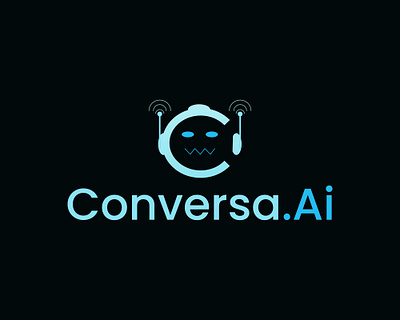 Conversa.Ai Logo Design. banner design business card design design email signature design graphic design icon design illustration letterhead design logo logo design miniemalies logo ui