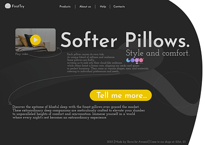 Softer Pillows design graphic design ui ux