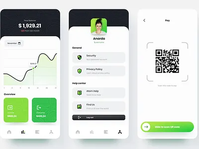 Fintech Digital Mobile Banking Mobile UI Template app best design fintech graphic design illustration ui ux vector