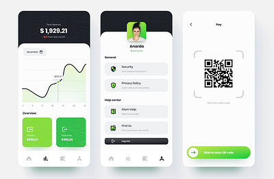 Fintech Digital Mobile Banking Mobile UI Template app best design fintech graphic design illustration ui ux vector