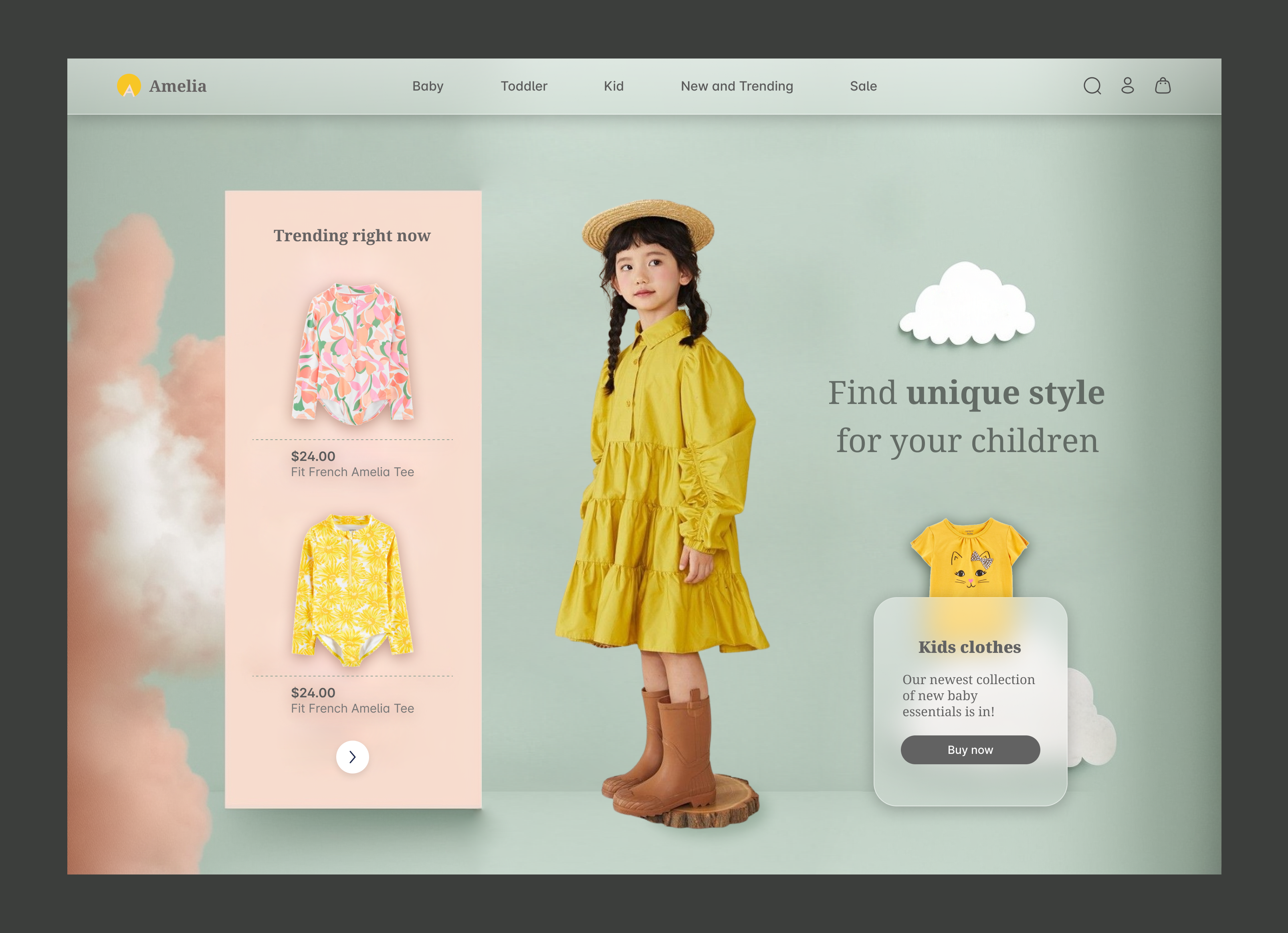 E-commerce Website Baby shop UI baby clothes design baby clothing baby shop carters e comerce e commerce e commerce shop fashion fashion brand kids clothes kids ecommerce store online shop online store shopping toddler clothes ui ux web web design website
