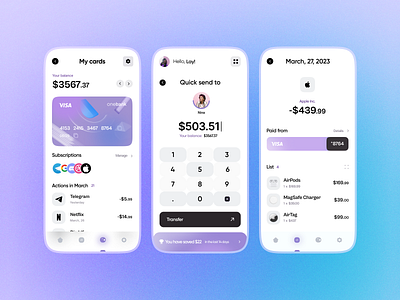 Online banking app - Rebound shot - Build 2.0 - Day 08 app design banking app dailyui design gilroy interface iphone14 lay mobile app design mobile ui ux neo pop product design ui ui design uiux ux design visa