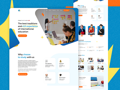 Eduant | Education website college design education landing landing page school ui university ux uxui vector web website