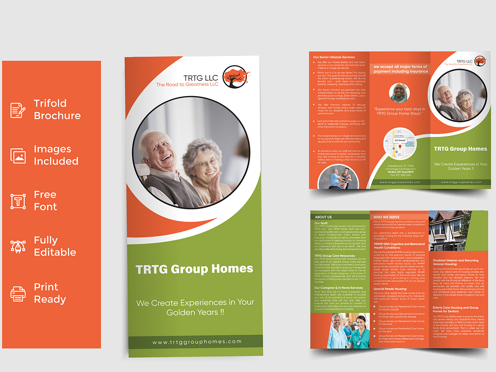 Care Brochure designs, themes, templates and downloadable graphic