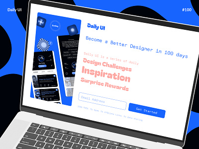 Redesign Daily UI Landing Page — Daily UI #100 100 challenge daily daily ui daily ui 100 dailyui dailyui 100 dailyui100 desktop landing landing page redesign redesign daily ui landing page ui ux web