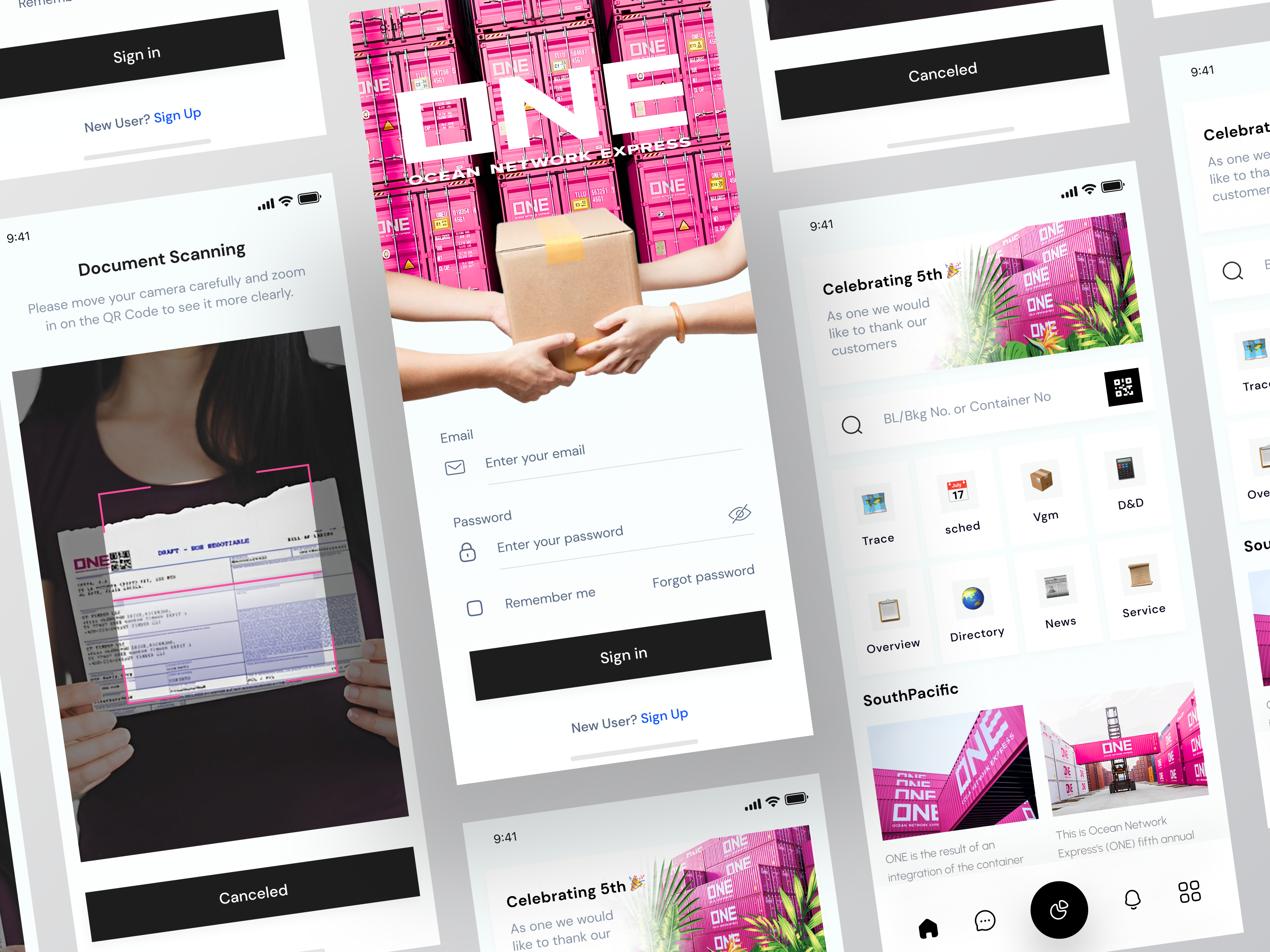 Example of Logistic Landing App