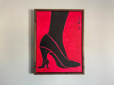 Heel On Heel high heel high heel on high heel painting red