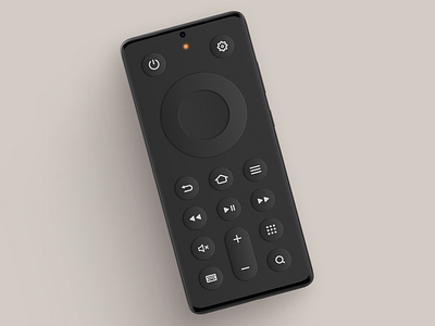Fire TV Remote App button porn fire tv remote app neumorphism photorealistic buttons smart remote app ui design