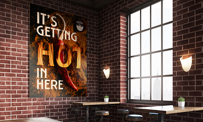 Spice Daddy adobe advertising branding catering daddy design flame graphic design illustration logo mockup pepper photo photoshop poster poster design restaurant spice spicy typography