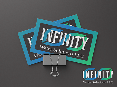 Infinity adobe branding business card colorful company dark design gradient graphic design illustration illustrator infinity intertwine logo matte mockup photoshop symbol vector water