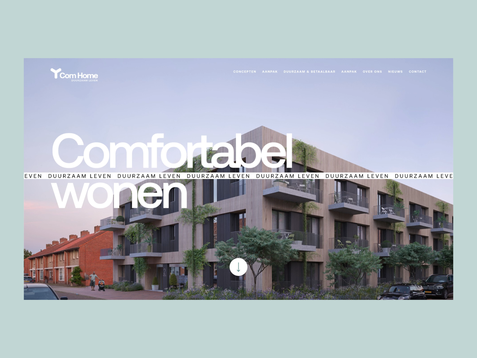 Website design for modular eco-friendly residential buildings. animation architect design developer eco friendly icon animation icon design interface interface animation prototyping ui website