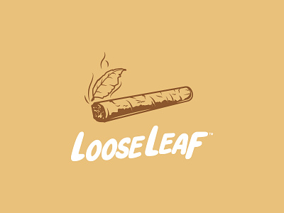 Loose Leaf blunt branding design leaf logo loose loose leaf looseleaf paraguana paraguaná punto fijo tobacco wraps