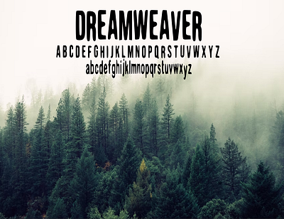 DreamWeaver Custom Font 3d animation app branding design font graphic design illustration logo motion graphics typography ui ux vector