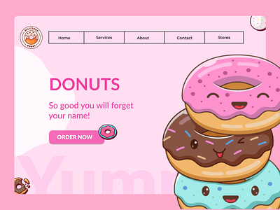 Delicious Donut design ui ux web design