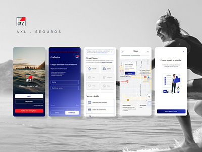 AXL Seguros aplicativo app axa axl consulta insurance plano saude seguros ui