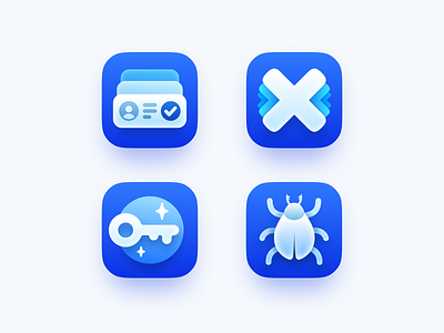 XUMM Icons badges blue clean design icon icons illustration ios light minimal ui ux white